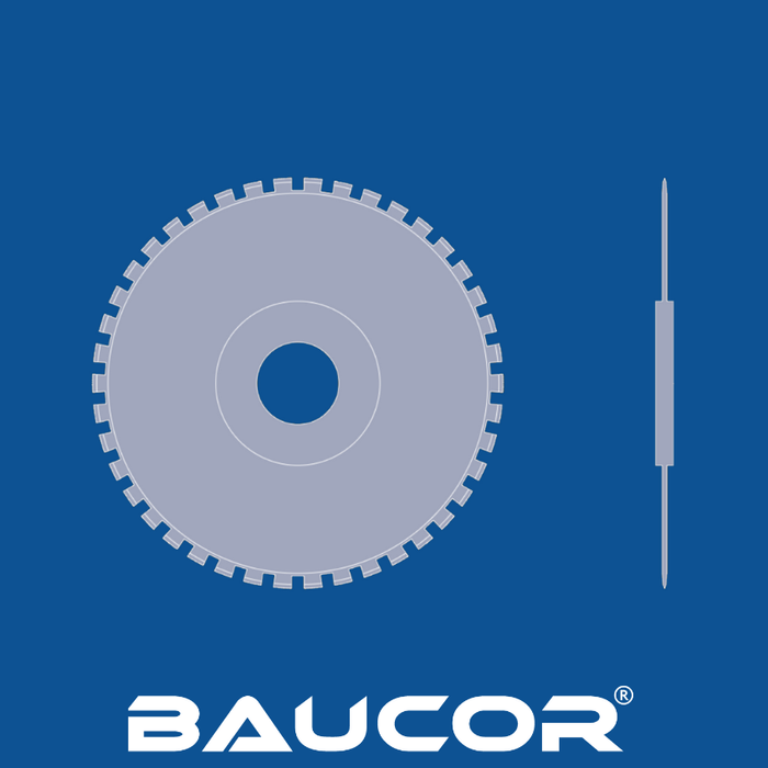 Kruhový nůž s drážkovanými zuby o průměru 5", číslo dílu 90085