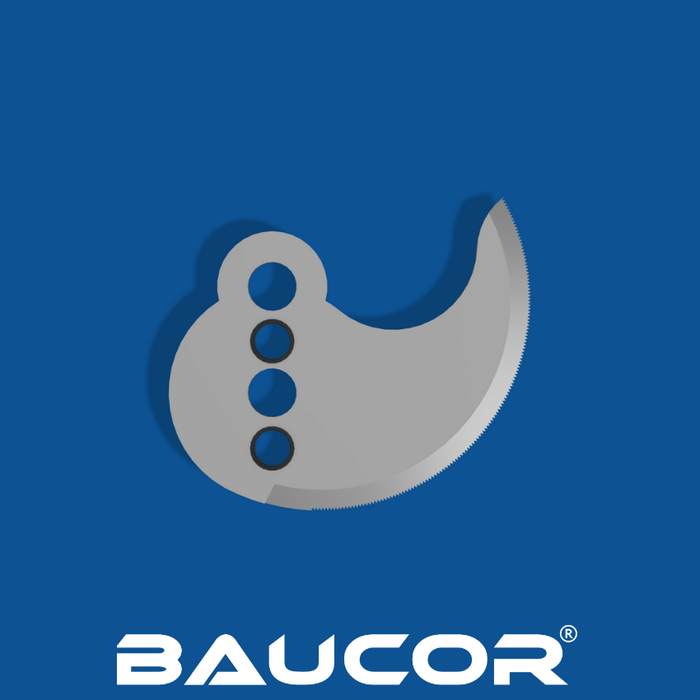 3" dlouhý zahnutý řezací nůž s hladkým ostřím, číslo dílu 93028